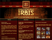 Tablet Screenshot of irbis-wushu.pl